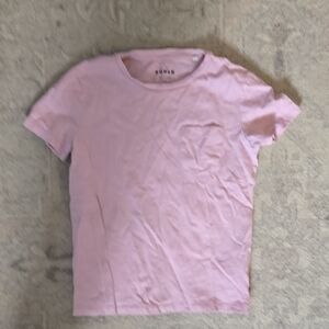 Boden Light Pink Crew Neck Tee 7-8
